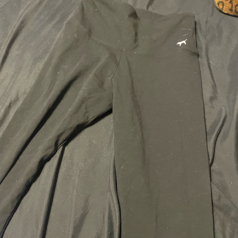 Black Leggings with Dog Logo